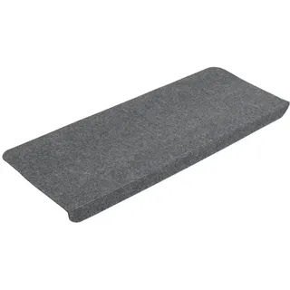 vidaXL Stufenmatten Selbstklebend 15 Stk. 65x24,5x3,5 cm Grau