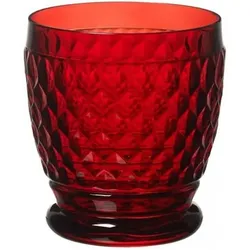 Villeroy & Boch Boston Coloured Becher / Wasserglas / Saftglas / Cocktailglas Red 10cm 200ml