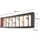 DESIGN DELIGHTS Wandgarderobe Treibholz Unikat 80 x 22 cm Schwarz