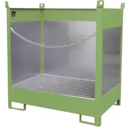 Bauer Südlohn Fass-Stapelpalette FSP-2 G, lackiert, Resedagrün