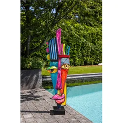 Fantasy-Figur CASABLANCA BY GILDE "Skulptur "Kediri"", bunt, B:31,5cm H:100cm T:14cm, Metall, Dekofiguren