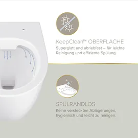 Lenz Jeno Wand-WC mit WC-Sitz Weiß