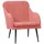 vidaXL Sessel Rosa Samt 63,5 x 76 x 80 cm rosa mit Rollen
