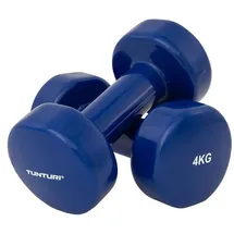 Tunturi Kurzhanteln Vinyl 4 kg Blau