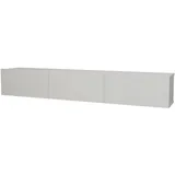 moebel17 Damla TV-Lowboard 180x29,5x29,5 cm Weiß Melamin