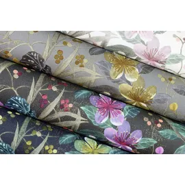 Rasch Textil Vliestapete Curiosity 10,05 m x 0,53 m 0 g Türkis/Lila/Schwarz 538236