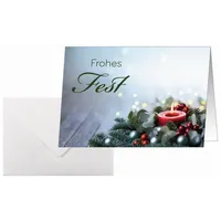 Sigel 25 SIGEL Weihnachtskarten Candlelight Cheer DIN A6