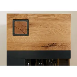 MASSIVMOEBEL24.DE Highboard 50 x 43,5 x 143 cm Wildeiche Natur geölt/lackiert / Braun
