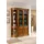 JV Möbel Glasvitrine 45 x 236 x 45 cm Braun