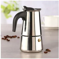 Gravidus Espressokocher Espressokanne 2 Tassen Edelstahl