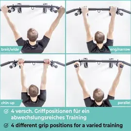 PULLUP & DIP Klimmzugstange Schwarz