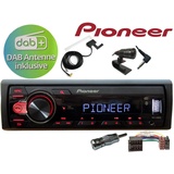 DSX PIONEER Bluetooth USB passend für Peugeot 206 / 206CC DAB+ Antenne Autoradio (Digitalradio (DAB), UKW, Bluetooth, USB, 50,00 W) schwarz