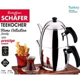 Schäfer Teekessel 1,4 und Wasserkessel 2,1 Liter 18/10 Edelstahl