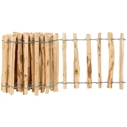 3m VOSS.garden Staketenzaun, Beeteinfassung aus Haselnuss, Abstand 4-5cm, 30cm
