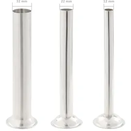 vidaXL Manueller Wurstfüller Silbern 10 L Edelstahl