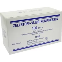 KERMA Verbandstoff GmbH Zellstoff Vlies Kompressen 8 x 10 cm 100 St.