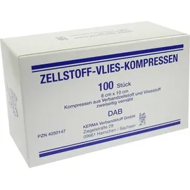 KERMA Verbandstoff GmbH Zellstoff Vlies Kompressen 8 x 10 cm 100 St.