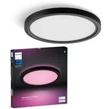 Philips LED-Panel Tento S 25 W Ø 29,1 cm Schwarz RGBW