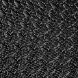 Tectake Bodenschutzmatte 12-tlg. - schwarz