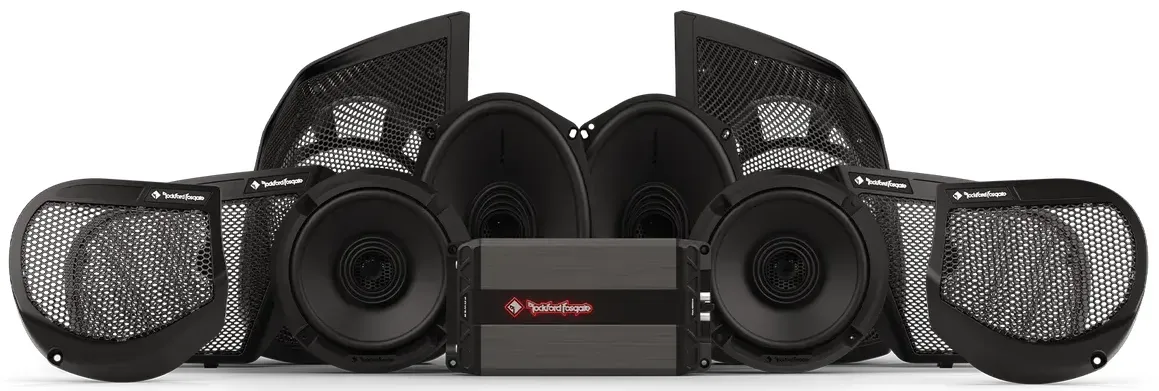 Rockford Fosgate HD24-STG3 Harley-Davidson Motorrad-Komplettset