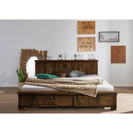 Massivmoebel24 Mango 180 x 200 cm Braun