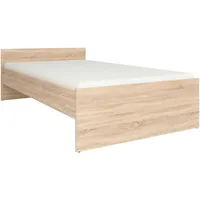 Livetastic Bett Nepo Plus 120 x 200 cm Eiche massiv natur