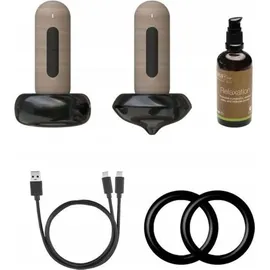 Eleeels S2 Hot Stone Massage Kollektion - Schwarz/Braun