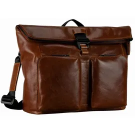 LEONHARD HEYDEN Porto Messenger Leder 38 cm braun