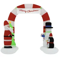 VidaXL Aufblasbare Weihnachtsdekoration Torbogen mit LEDs 260 cm