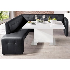 exxpo - sofa fashion Barista 157 x 82 x 245 cm Kunstleder langer Schenkel rechts schwarz