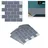 Relaxdays Subway Fliesenaufkleber 10er Set, Grau
