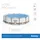 BESTWAY Steel Pro Max Frame Pool Set 549 x 122 cm lichtgrau inkl. Filterpumpe