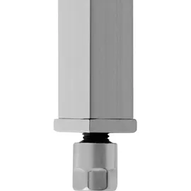 Royal Catering Metzgerblock Hackklotz Fleischerblock 40 x 50 cm Edelstahl/Kunststoff,