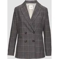 s.Oliver BLACK LABEL s.Oliver - Doppelreihiger Karo-Blazer im Slim Fit blau, 36