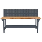 Proregal Werkbank Giant Rhino Plus mit Lochplatte | HxBxT 131x200x70cm | Traglast 500kg | Anthrazitgrau