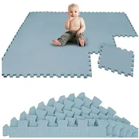 LittleTom 18 Teile Spielmatte Baby Puzzlematte - 30x30 Krabbelmatte Bodenmatte Kinderzimmer