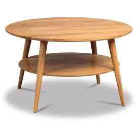 M2 Kollektion Couchtisch 247222 Stella Massivholz Wildeiche 80 x 45 cm