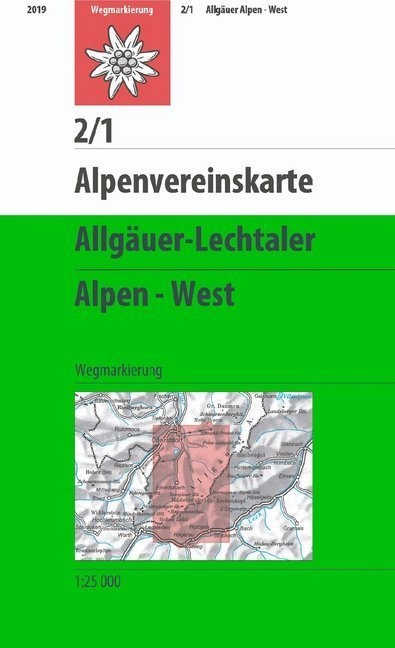 Allgäuer-Lechtaler-Alpen - West  Karte (im Sinne von Landkarte)