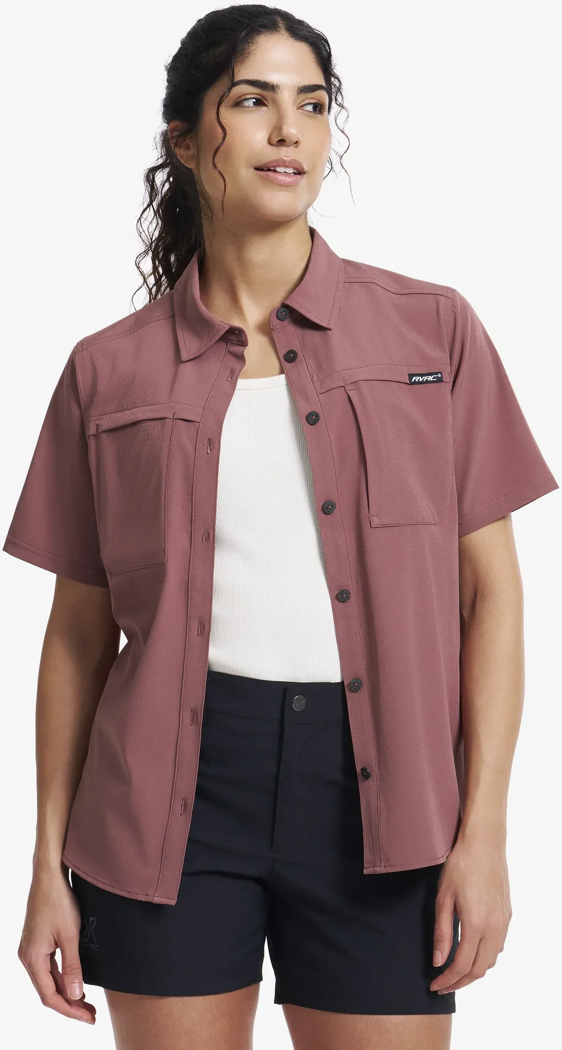 Gradient Pro UV Short Sleeve Shirt Damen Vintage Rose, Größe:XL - Damen > Oberteile > Hemdblusen - Rosa