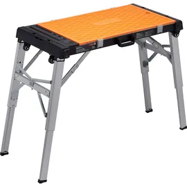 Metafranc Werkbank MDF 125 x 85 x 52 cm Grau/Schwarz/Orange