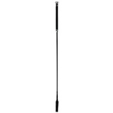 Covalliero Springgerte schwarz 65cm mit Kunstledergriff und Klatsche