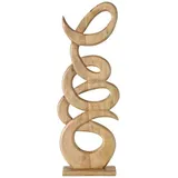 Boltze Deko-Objekt CURVI, Braun - 31 x 85 cm - Mangoholz
