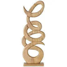 Boltze Deko-Objekt CURVI, Braun - 31 x 85 cm - Mangoholz