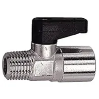 Riegler 103354-371.06 Mini-Kugelhahn mit Drehgriff, Messing vern., R/Rp 3/8