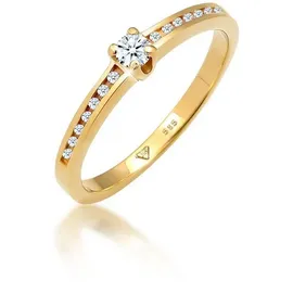 fugart F215-B585-CB0.09/0.18 Ring Verlobungsring Weiblich Weiß-Gold