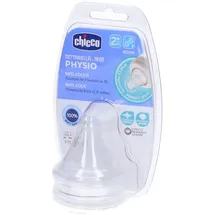 Chicco PHYSIOLOGISCHER ANTIKOLIK-SAUGER, MITTLERER FLUSS, 2M+, SILIKON, 2 ST.
