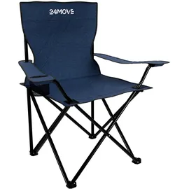 24move Campingstuhl Faltstuhl Blau 2 St.