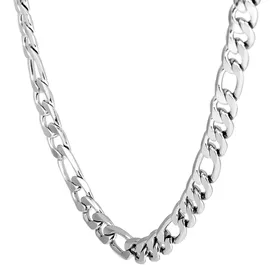 Adelia's Figarokette silber Edelstahl 55 cm