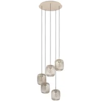 EGLO Hängelampe Romazzina, Cluster Pendelleuchte 5-flammig, Esszimmerlampe über Esstisch