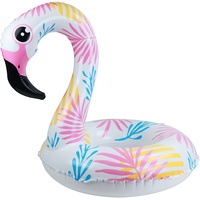 BLUE SKY - Rosa Flamingo-Schwimmring - Aufblasbar - 069789 - Rosa - Kunststoff - 120 cm Durchmesser - Spielzeug für Kinder und Erwachsene - Outdoor-Spiel - Pool - Ab 8 Jahren
